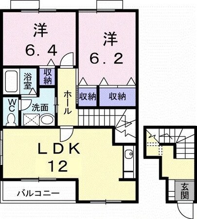 グランディールの物件間取画像